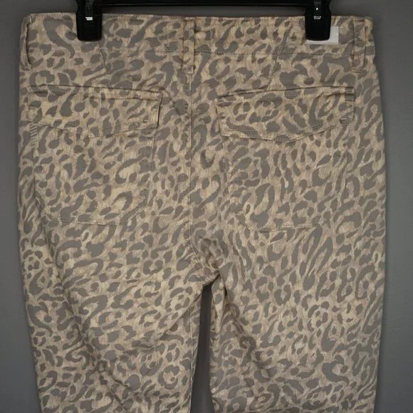 New Paige Mayslie Jogger Pants in Tortoise Shell Cheetah size 29